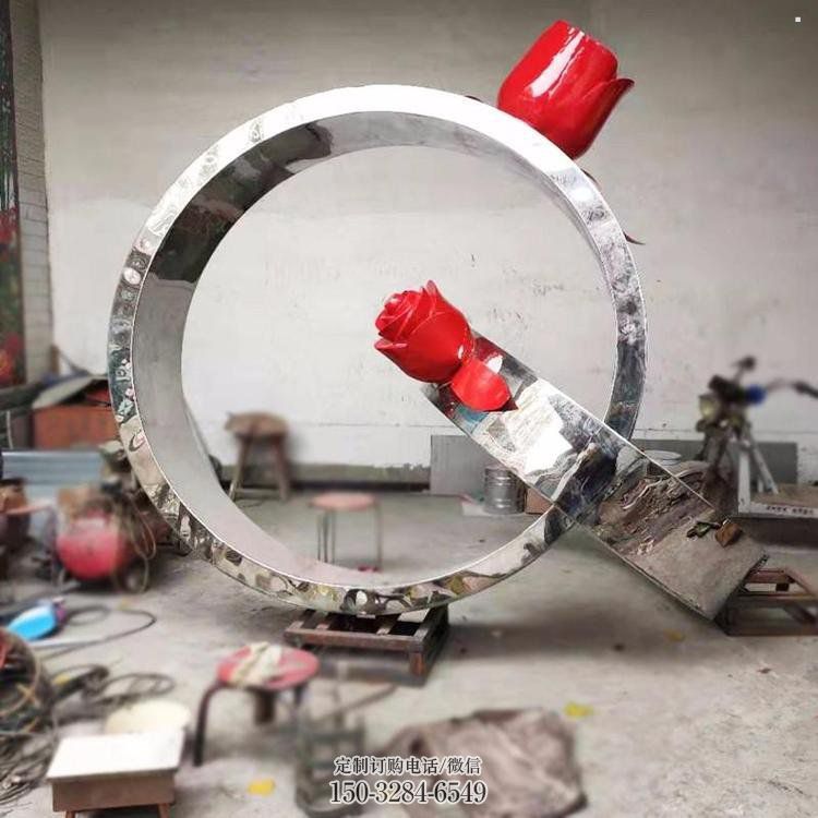 标识指环雕塑 烤漆大型标识雕塑 酒店戒指环雕塑 标识指环雕塑 烤漆大型标识雕塑 酒店戒指环雕塑